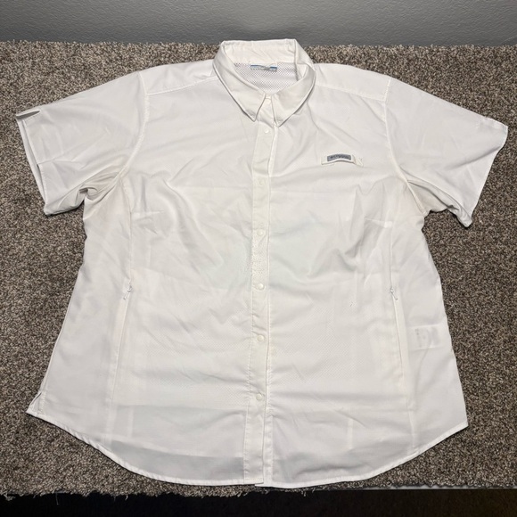 Columbia Women’s White Casual Button Down Shirt - Picture 2 of 12